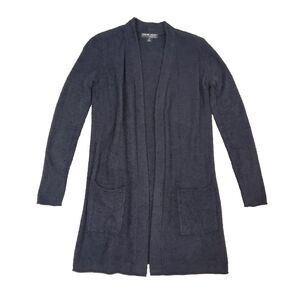 Barefoot Dreams Cozychic Lite Long Cardigan Sweater Black XS Lounge